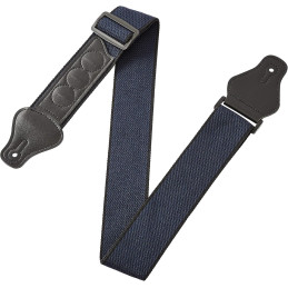 Regulowany pasek gitarowy do gitary 3 uchwyty na kostki  bawełniany, niebieski