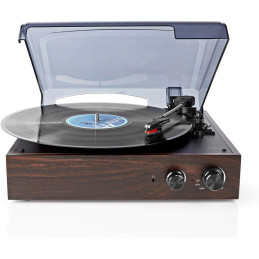 Gramofon NEDIS TURN 220BN Brązowy