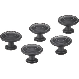 Uchwyt meblowy GAŁKA do szafek szuflad CZARNE