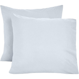 Poszewki na poduszki Chambray, 2 szt., 65 x 65 cm Denim Wash, szary