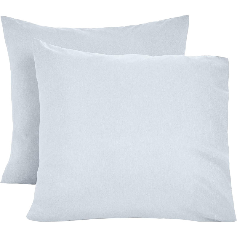 Poszewki na poduszki Chambray, 2 szt., 65 x 65 cm Denim Wash, szary