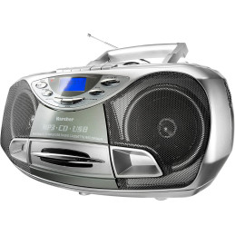 Radioodtwarzacz Karcher RR 510N srebrny USB, CD, kasety, FM