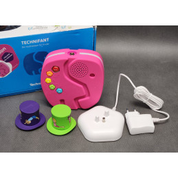 Głośnik dla dzieci TechniSat TECHNIFANT RÓŻOWY słoń BLUETOOTH, 2 kapelusze