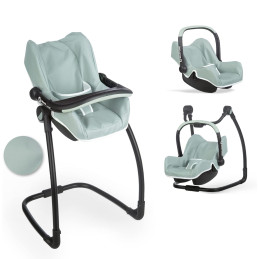 SMOBY Maxi Cosi 3w1 Fotelik Huśtawka Krzesełko dla lalki, zielone