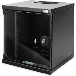 Kompaktowa szafka sieciowa Digitus DN-10-06U-B, 10” 6U czarna 330x312x300mm, 30kg