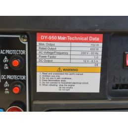 Agregat prądotwórczy przenośny jednofazowy Dynamo DY-950, 750 W benzyna